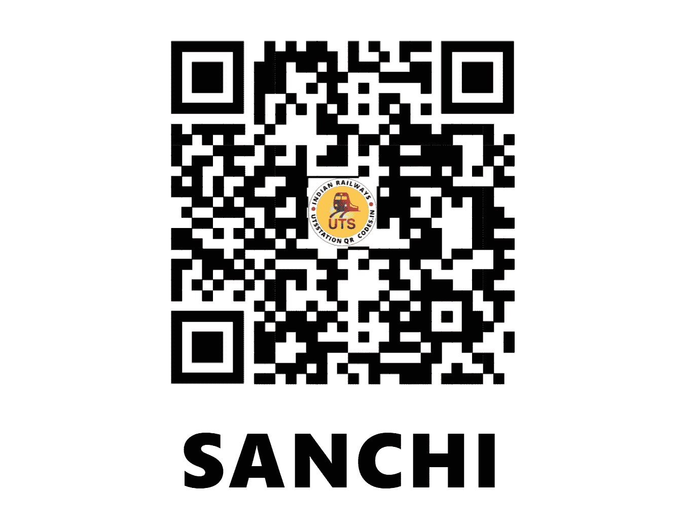 UTS QR Code for SANCHI - SCI - WC (MADHYA PRADESH)